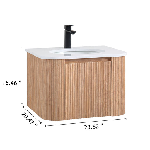 Wall Mounted Bathroom Vanity With Sink Home Essentials