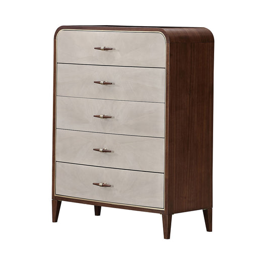 Houston - 5-Drawer Chest - Walnut Michael Amini