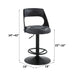 Sabi - Adjustable Stool With Swivel - Dark Brown Acme