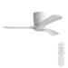 42" Flush Mount Ceiling Fan With 3 Blades, DC Reversible Motor Daily Nest