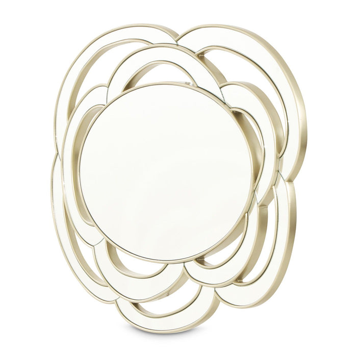 Camellia Field - Wall Mirror - Antique Gold