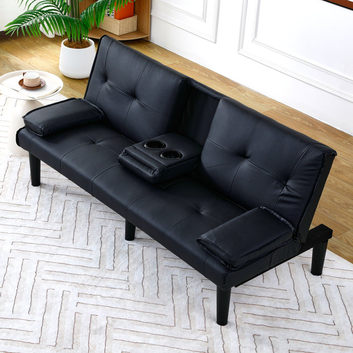 Sofa Bed With Foldable Design And Cup Holder Home Essentials
