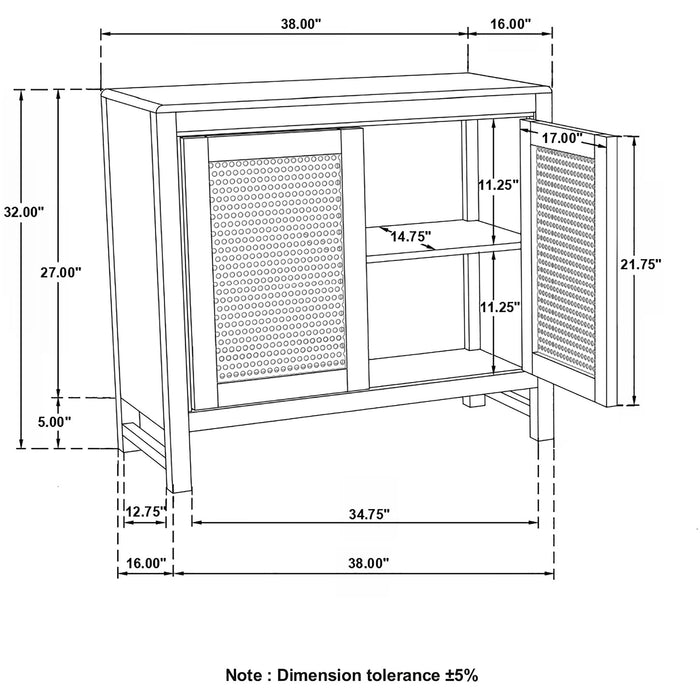 Henley - 2 Door Accent Cabinet - Natural Furniture Max