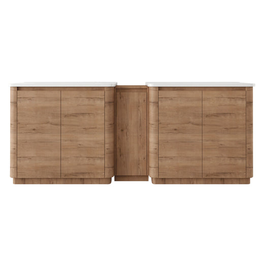Soft Close Door Freestanding Bathroom Vanity With Sink, 1 Small Storage Cabinet Home Essentials