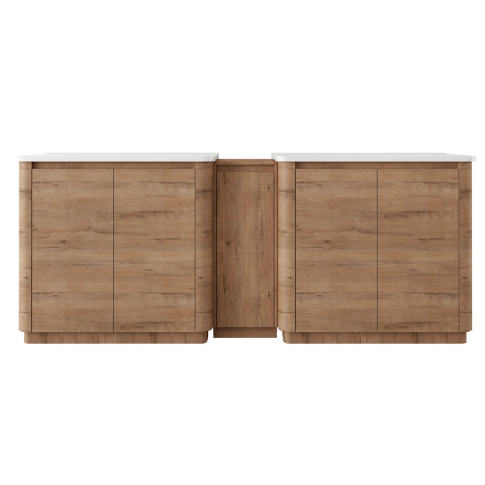 Soft Close Door Freestanding Bathroom Vanity With Sink, 1 Small Storage Cabinet Home Essentials