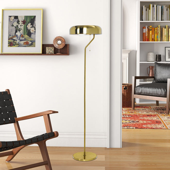 Spectra - Tall Corner Floor Lamp For Living Room - Gold Ashcroft Furniture