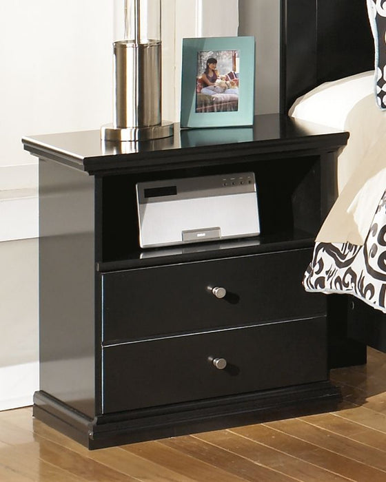 Maribel - One Drawer Night Stand - Black Signature Design by Ashley®