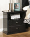 Maribel - One Drawer Night Stand - Black Signature Design by Ashley®