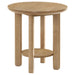 Crispin - Round Table With Lower Shelf Furniture Max