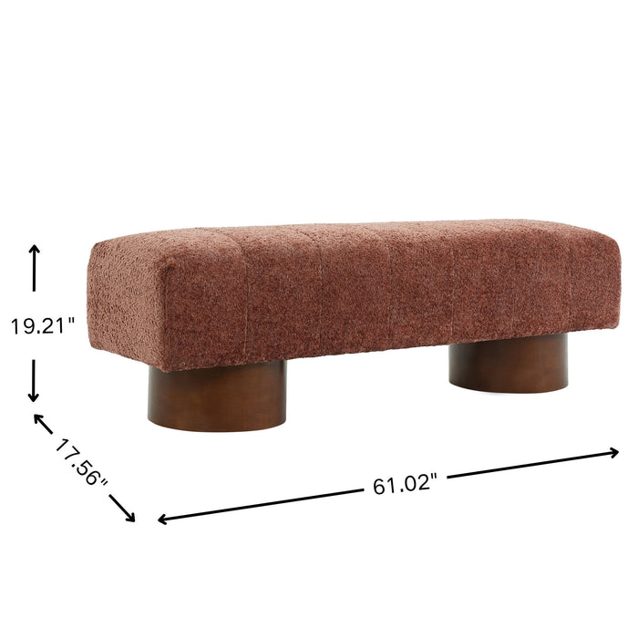 Modern Upholstered Dining Bench Noble House