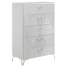 Buckley - 5 Drawer Chest - Gloss White Furniture Max