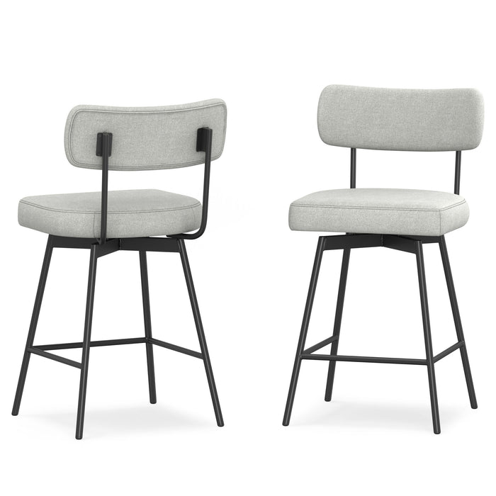 Giselle - Swivel Counter Height Stool (Set of 2) Simpli-Home