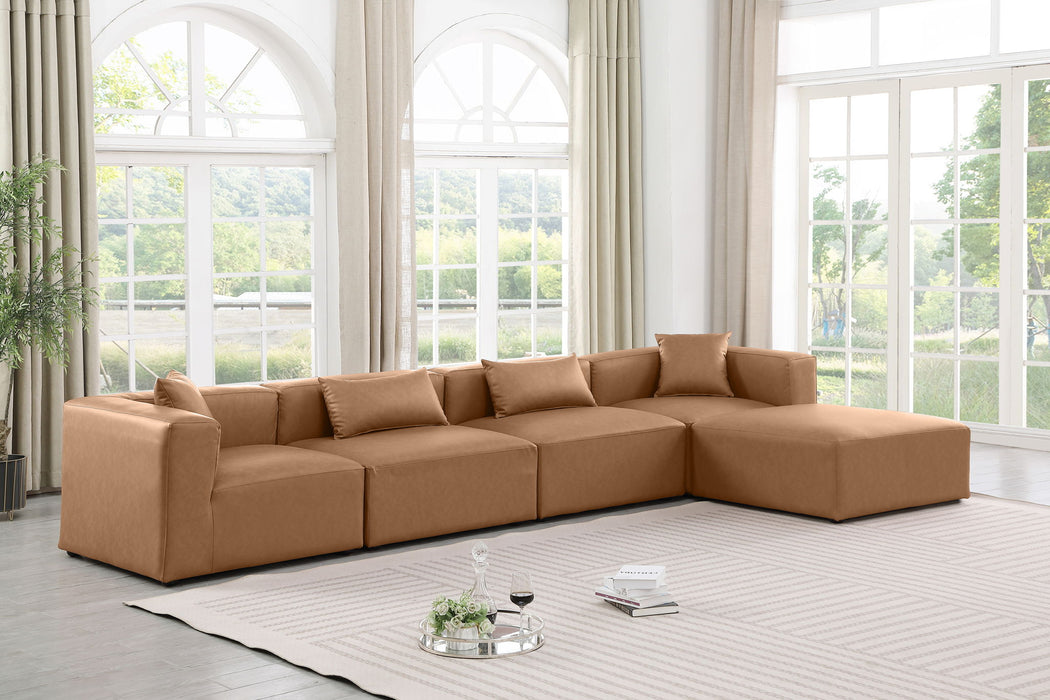 Cube - 5 Piece Modular Sectional With Chaise Meridian Furniture