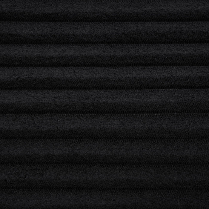 Convertible Loveseat Sofa With Storage, USB Ports, Cup Holders - Black