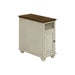 Accent End Table, Storage, Traditional - White 8th Street