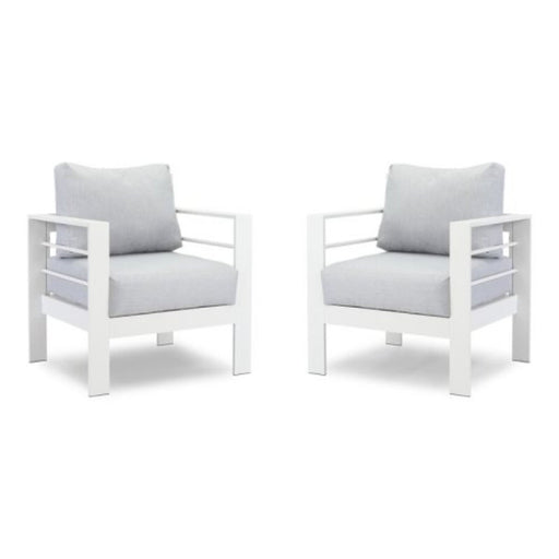 Modern All-Weather Patio Armchairs & Thick Cushions (Set of 2) Home Essentials
