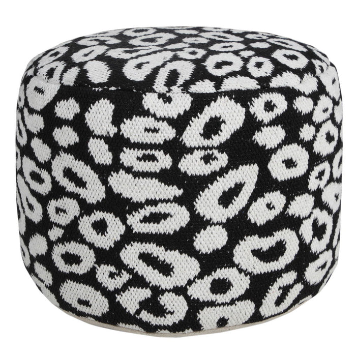 Blend Cotton Ottoman - Black