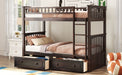 Bunk Bed With Drawers, Convertible Design Hearth and Haven