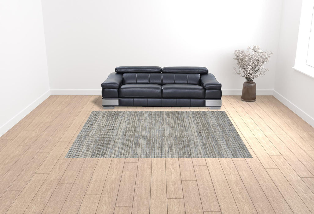 9' x 12' Geometric Area Rug - Gray