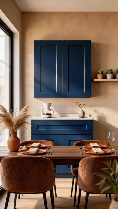 Shaker Wall Cabinet With Soft Close Hinges, Adjustable Shelves, Double Door Home Essentials