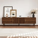 TV Stand With 2 Drawers, Media Console Table - Walnut Hearth and Haven