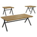 3 Piece Occasional Set, Coffee Table And 2 End Tables - Brown Furniture Max