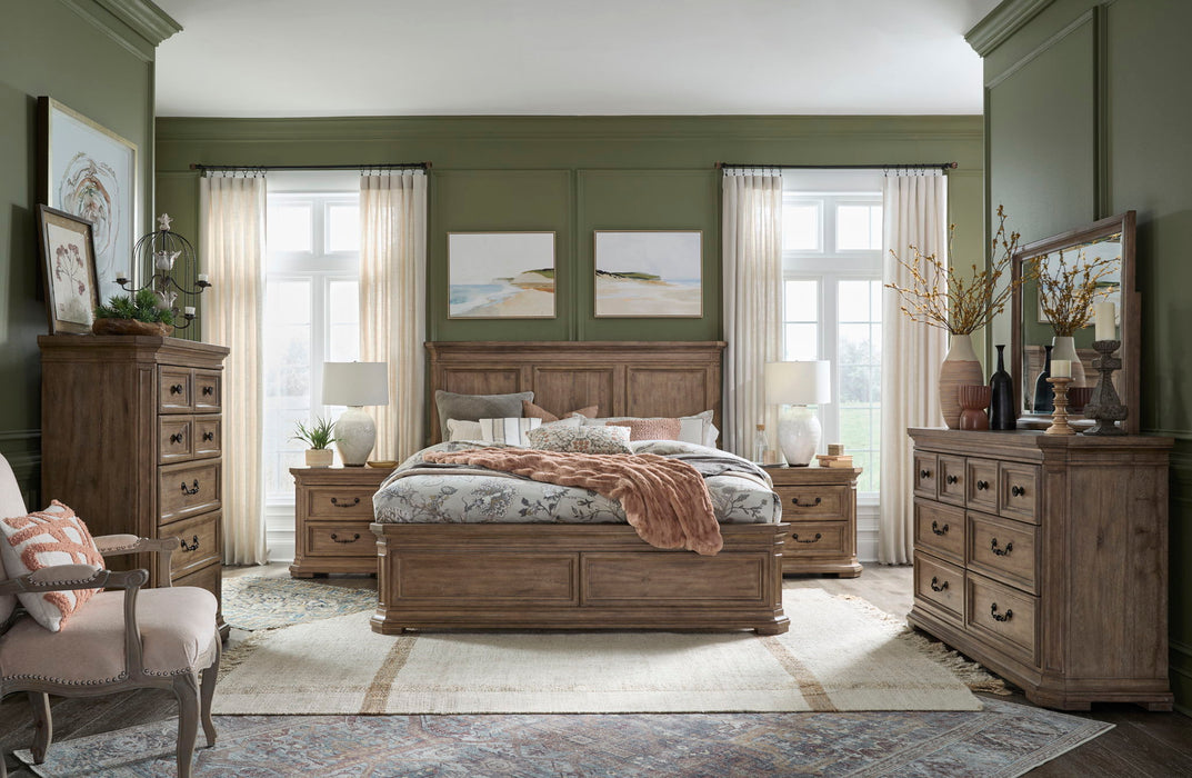 Adler Court - Landscape Mirror - Florentine Walnut Magnussen Furniture