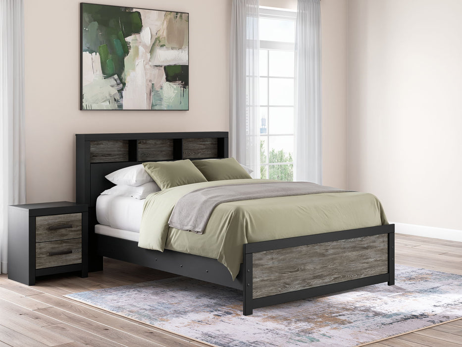Broachmyn - Lighted Bookcase Panel Bed Signature Design by Ashley®