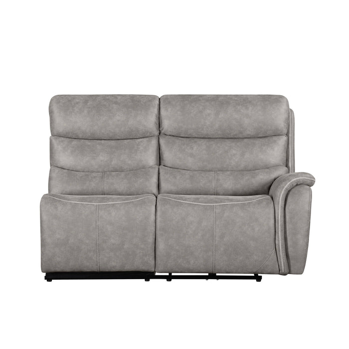 Kamari - RAF Loveseat With One Power Headrest & Footrest - Gray