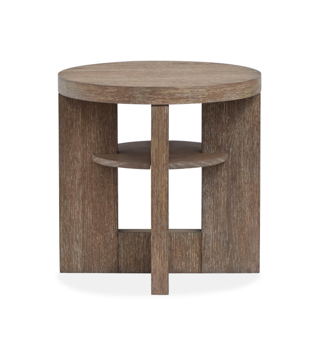 Cypress - Round End Table - Spiced Brown Magnussen Furniture