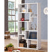 8 Shelf Geometric Bookcase Furniture Max