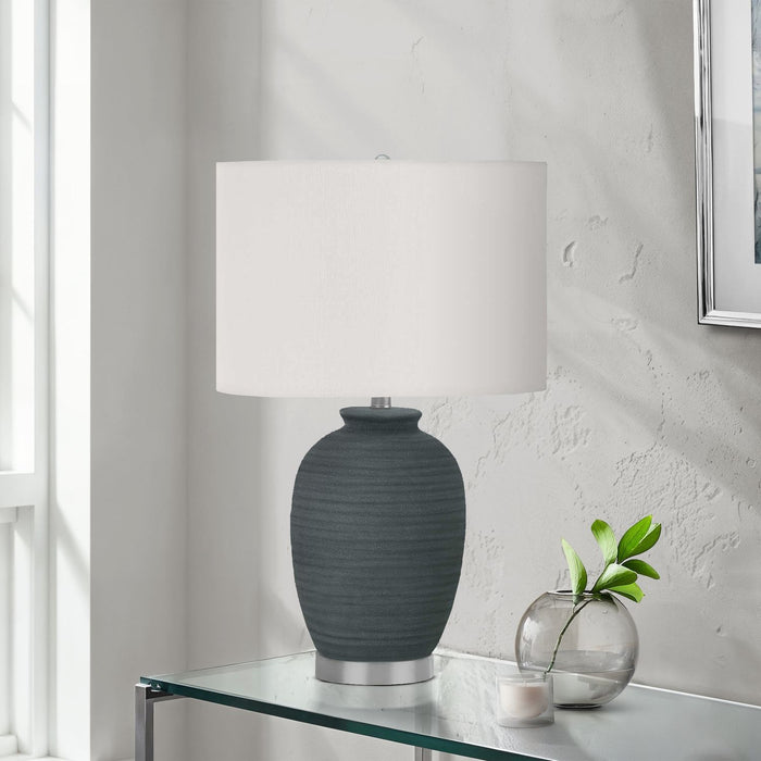 Lighting, Table Lamp, Ceramic, Contemporary - Blue 8th Street