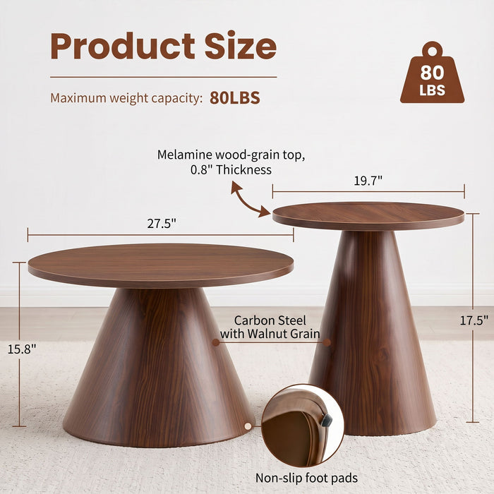 Modern Nesting Coffee Table Set For Living Room Home Essentials