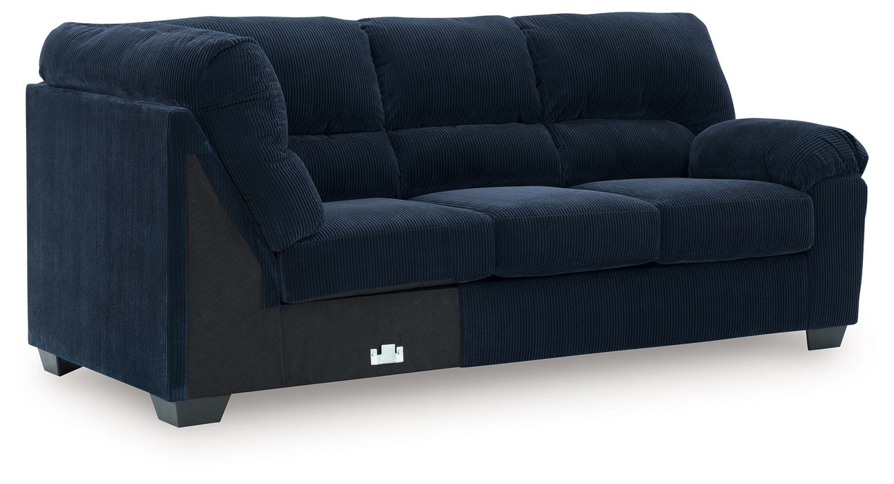 SimpleJoy - RAF Sofa With Corner Wedge - Navy Signature Design by Ashley®