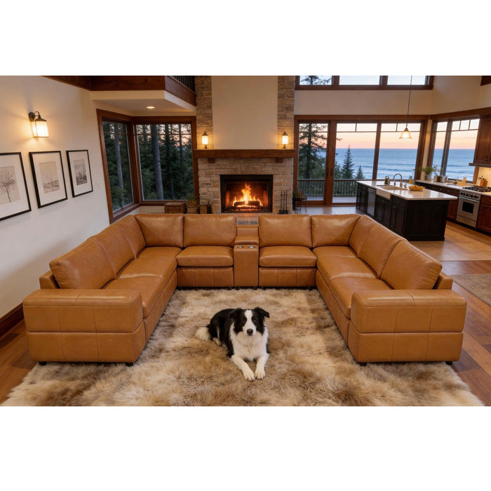Modular Sectional With Large Square Arms Home Essentials