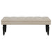 Upholstered Entryway Accent Bench - Beige Furniture Max