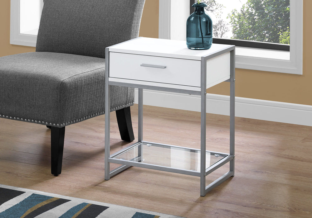 Versatile Accent Side Table, Storage Drawer 8th Street