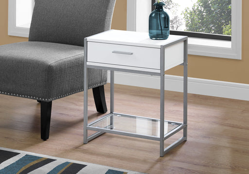 Versatile Accent Side Table, Storage Drawer 8th Street