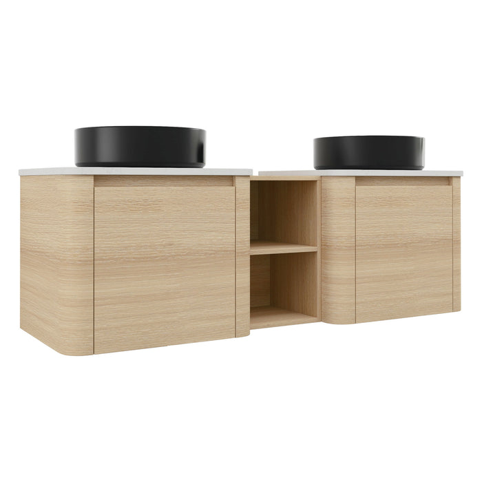 Mounted Bathroom Vanity With Art Sink, 1 Storage Shelf, Soft Close Door Home Essentials