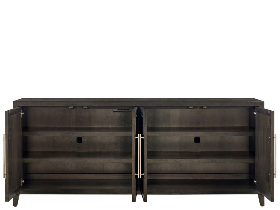 Fenwick - Embossed Credenza - Dark Brown Universal Furniture