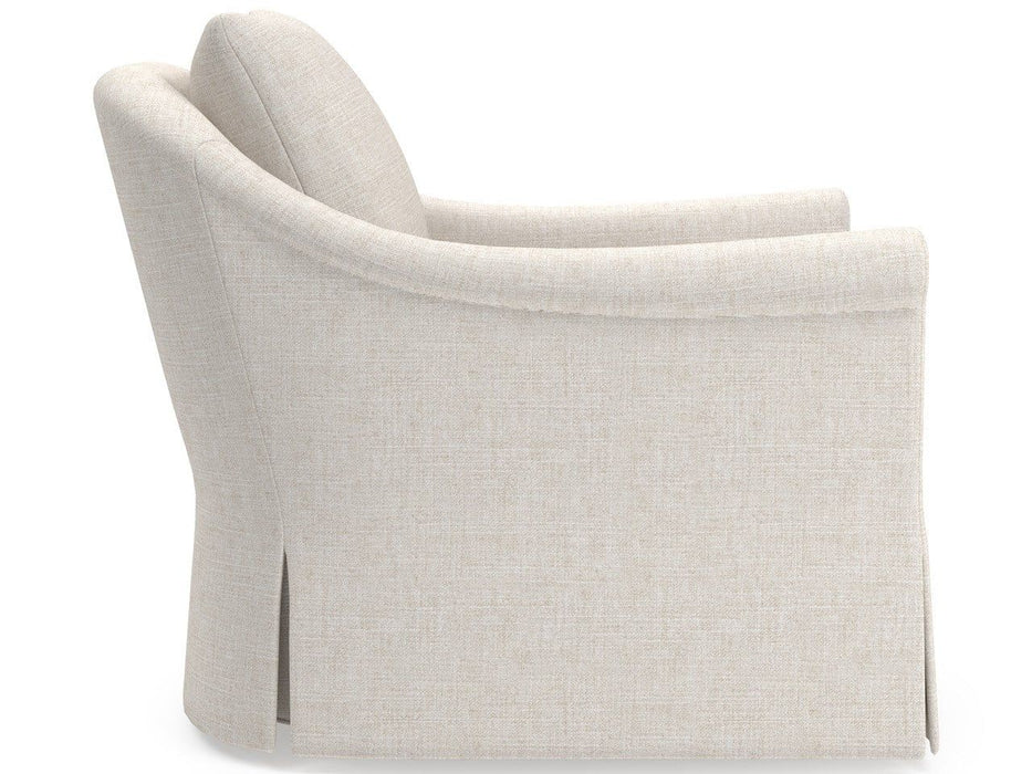 Rowan - Skirted Swivel Chair, Special Order - White Universal Furniture