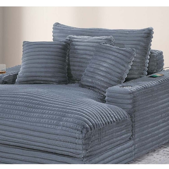 Chaise Lounge With 2 Cup Holders And USB Ports Home Essentials