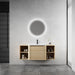 Wall Mounted Bathroom Vanity With Sink, Storage Shelves & Soft Close Door Home Essentials