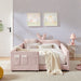 Cute Rabbit Ear Upholstered Platform Bed Frame With Safety Rail Home Essentials