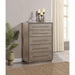 Prescott - 5 Drawer Bedroom Chest With Mitered Trim - Taupe Furniture Max
