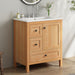 Modern Bathroom Vanity With Sink, Soft Close Drawers & Door, Storage Rack Noble House