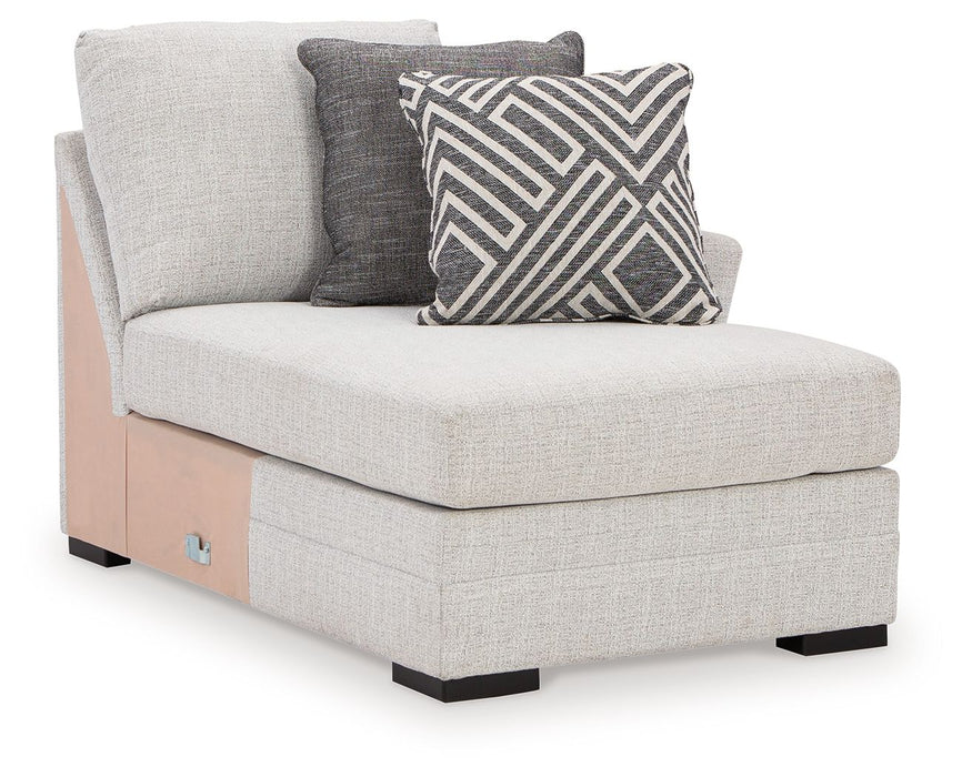 Koralynn - Raf Corner Chaise - Stone Benchcraft®