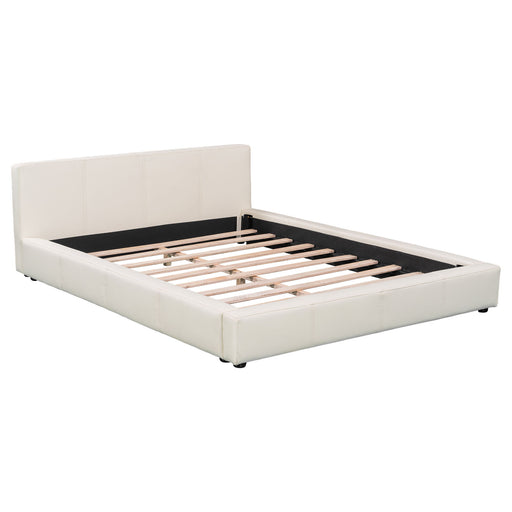 Stylish Upholstered Bed With Birch Wood Frame Noble House