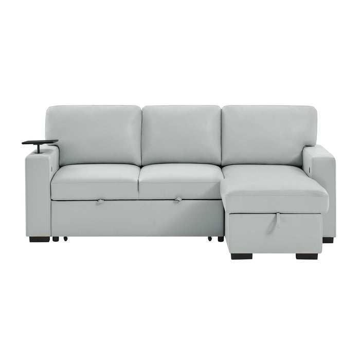 Tracey - Sofabed With Pullout - Silver Global Furniture USA