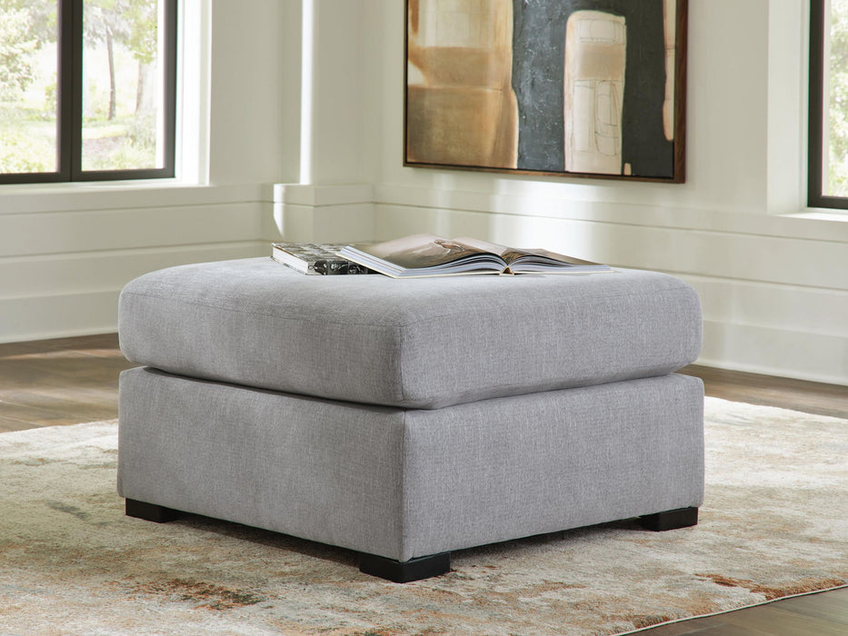 Lakepoint - Oversized Accent Ottoman - Nickel Benchcraft®